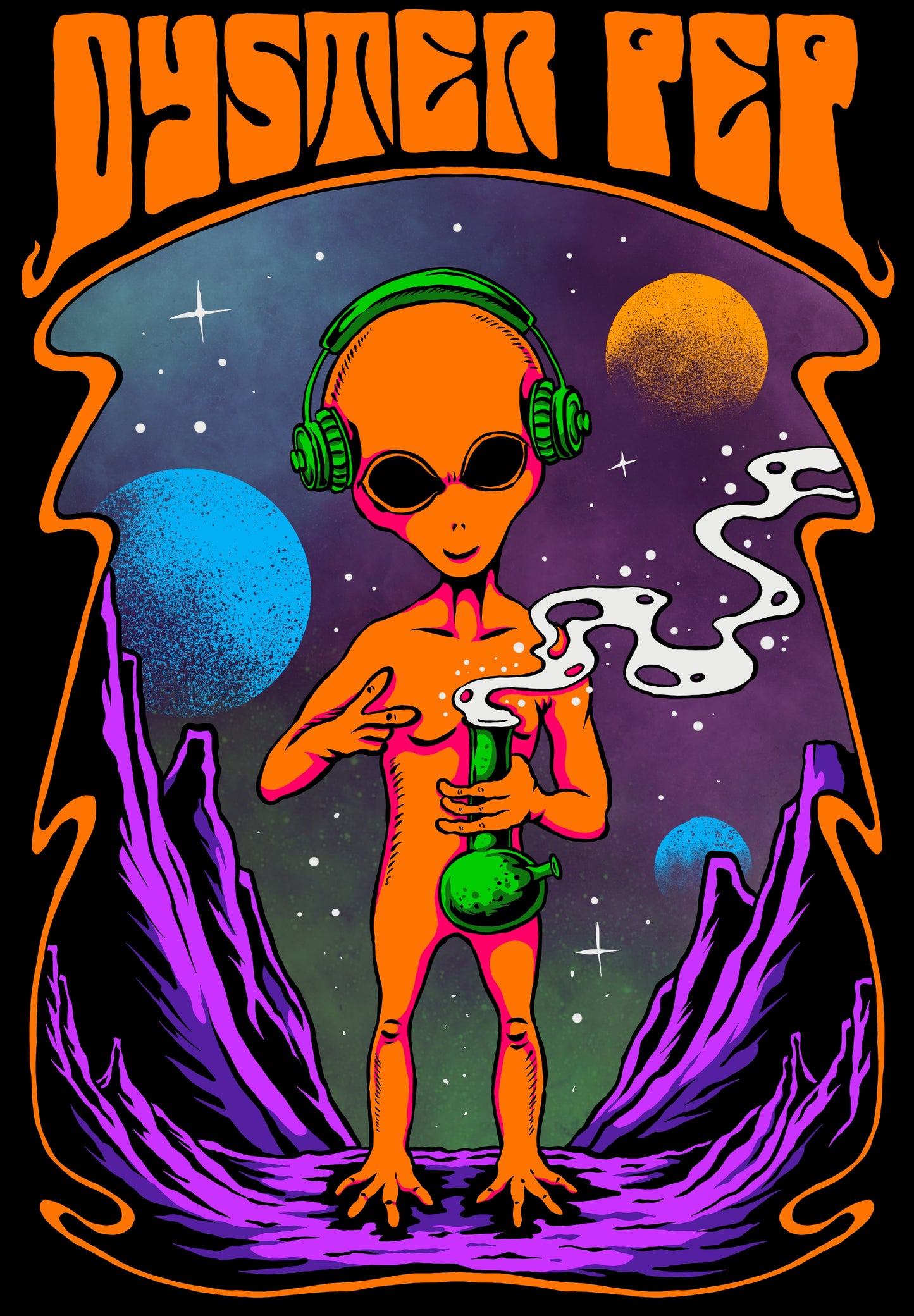 Oyster Pep Martian Smoking Blacklite