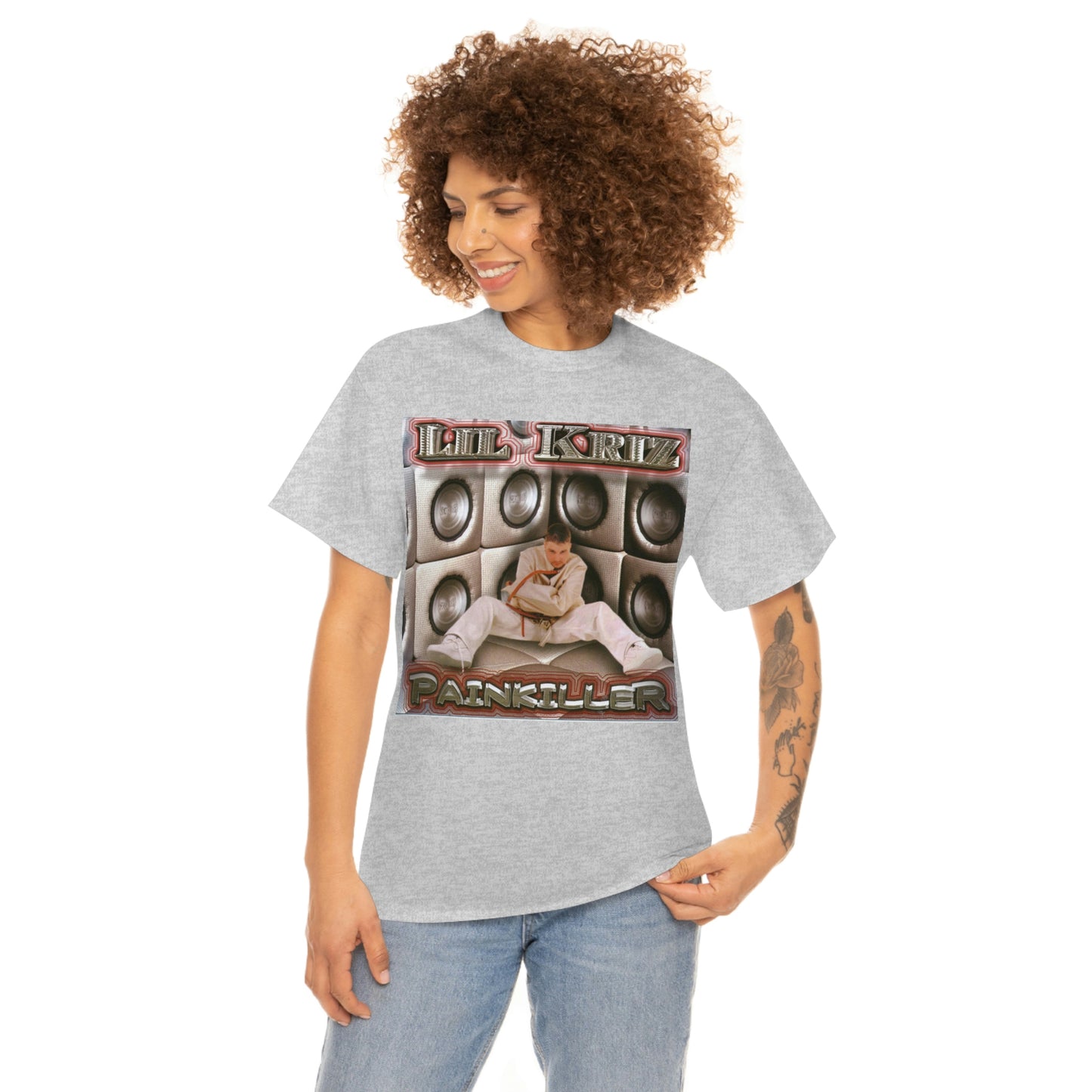 Lil Kriz Painkiller Cover Unisex Heavy Cotton Tee