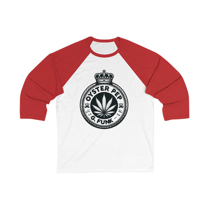 Oyster Pep Finest Logo Unisex 3\4 Sleeve Baseball Tee