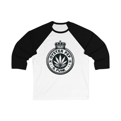 Oyster Pep Finest Logo Unisex 3\4 Sleeve Baseball Tee