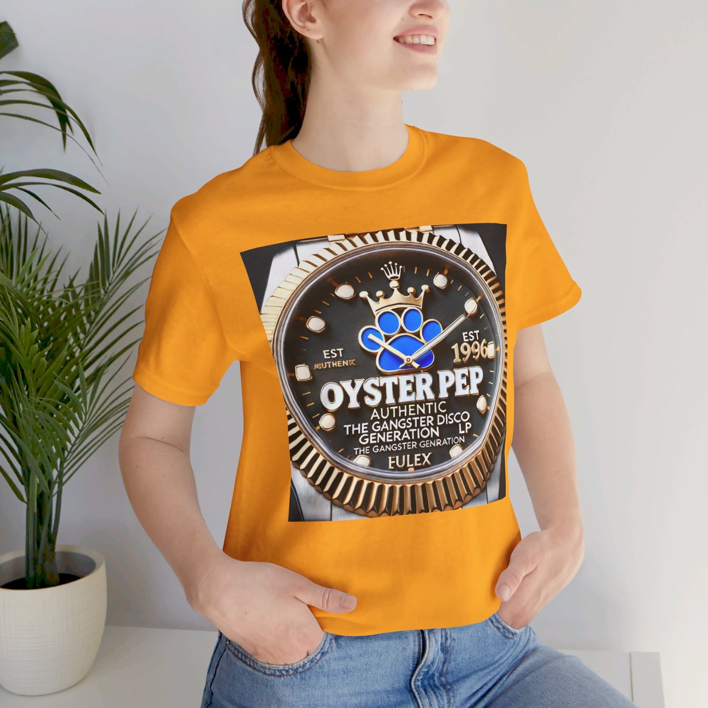 Oyster Pep Gold DTA  Bezel Logo Unisex Jersey Short Sleeve Tee