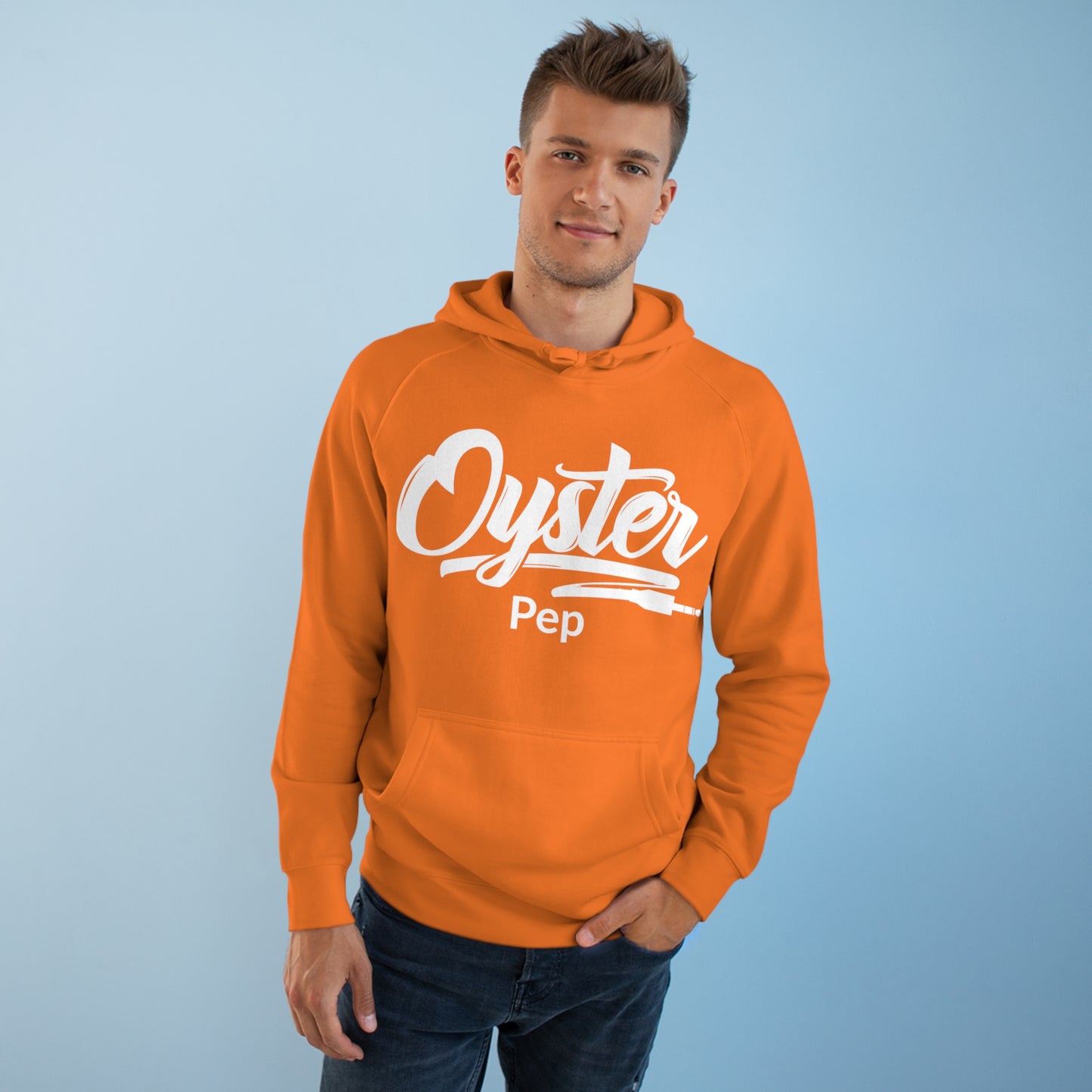 Oyster Pep Adapter Logo front and back Unisex Supply Hoodie