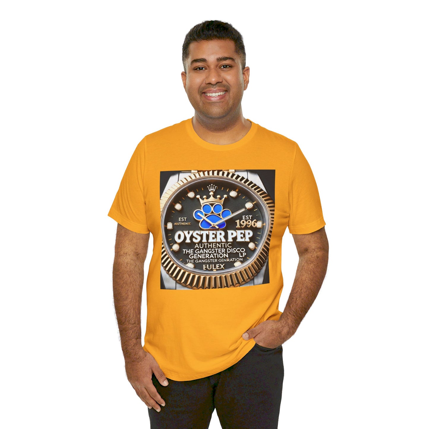 Oyster Pep Gold DTA  Bezel Logo Unisex Jersey Short Sleeve Tee