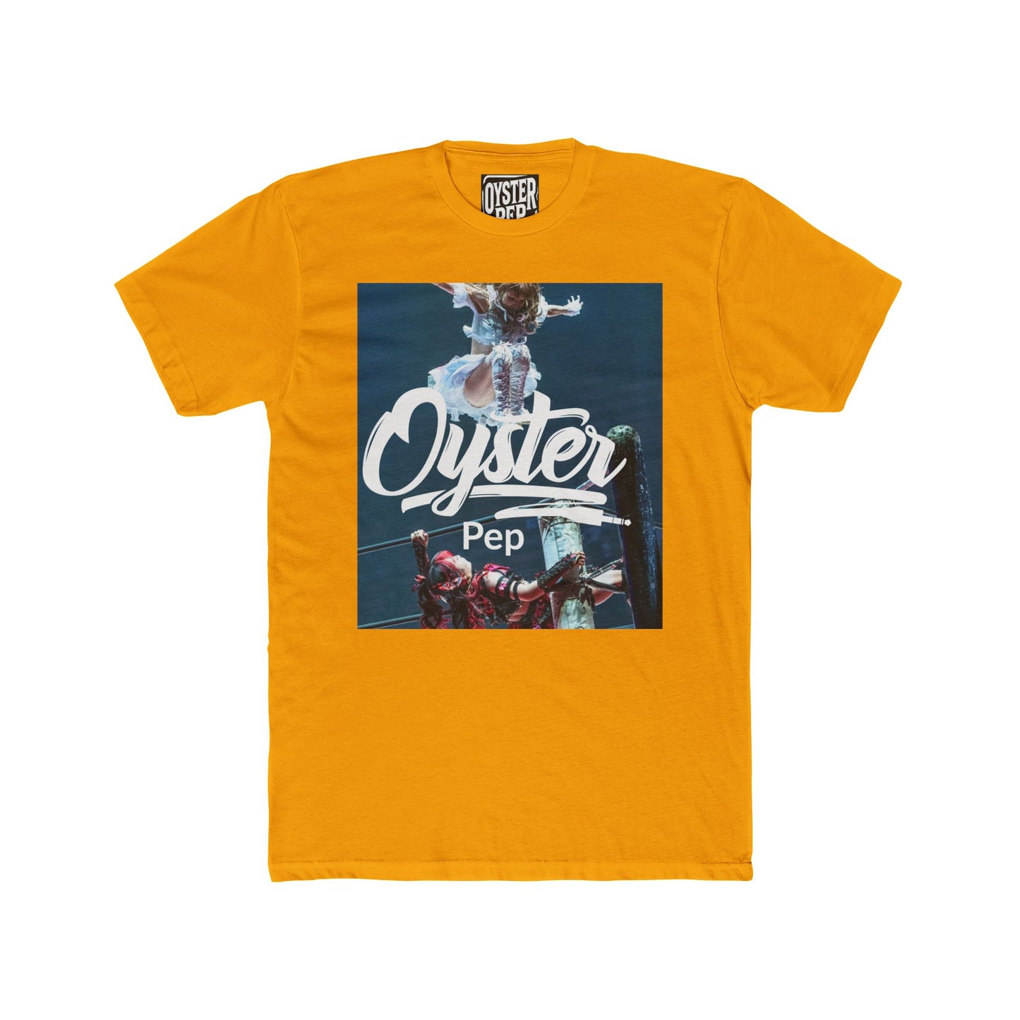 Oyster Pep Wrestle Unisex Cotton Crew Tee