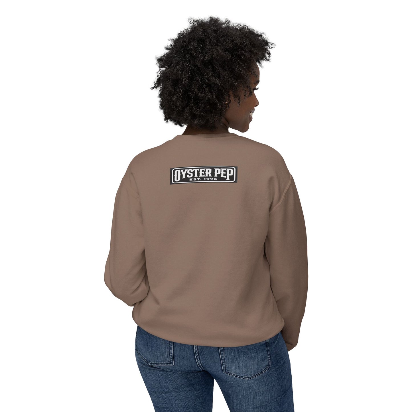 Oyster Pep Finest Unisex Lightweight Crewneck Sweatshirt