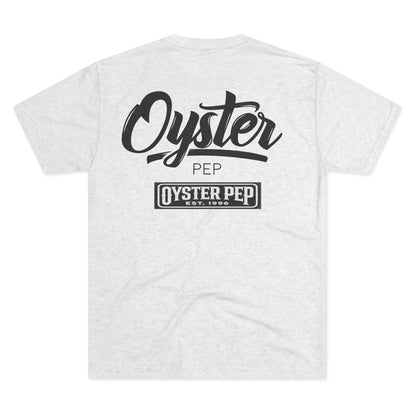 Oyster Pep no cartoon logo Unisex Tri-Blend Crew Tee