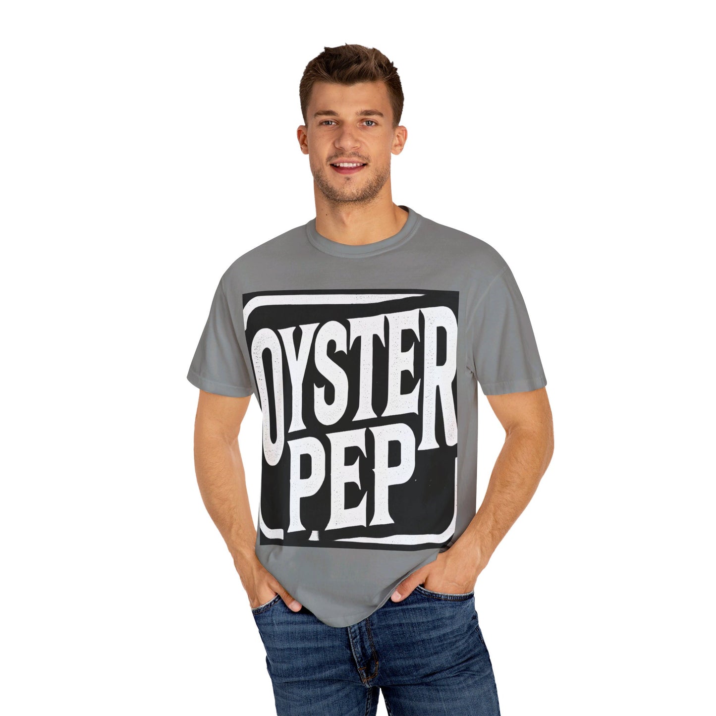 Oyster Pep G Logo Unisex Garment-Dyed T-shirt