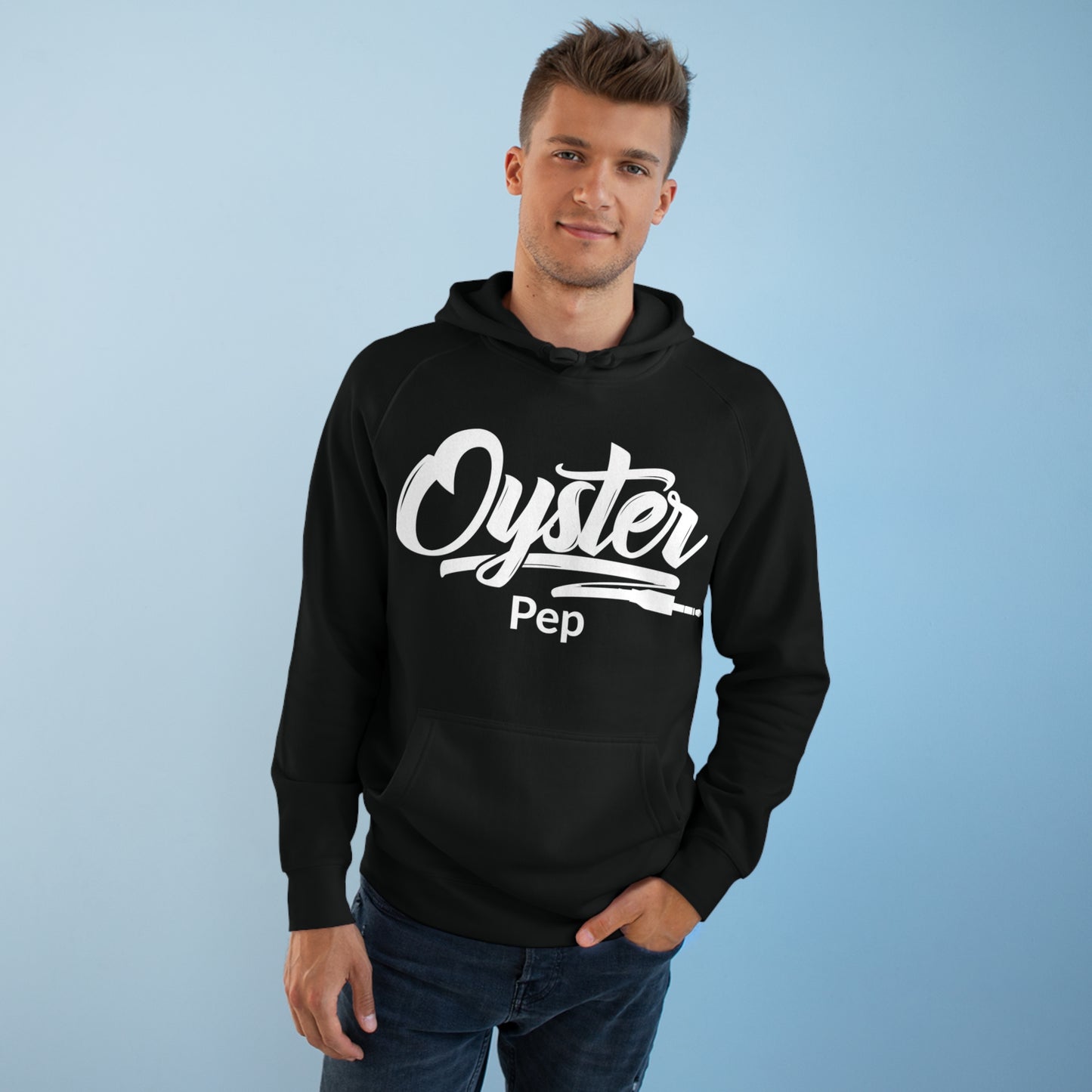 Oyster Pep Adapter Logo front and back Unisex Supply Hoodie