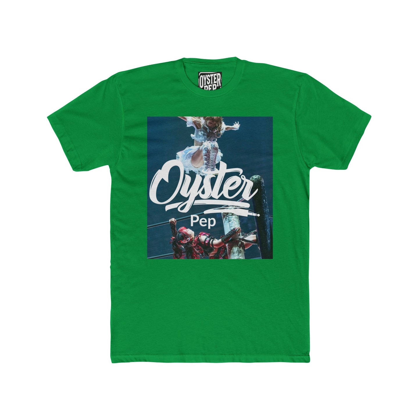 Oyster Pep Wrestle Unisex Cotton Crew Tee