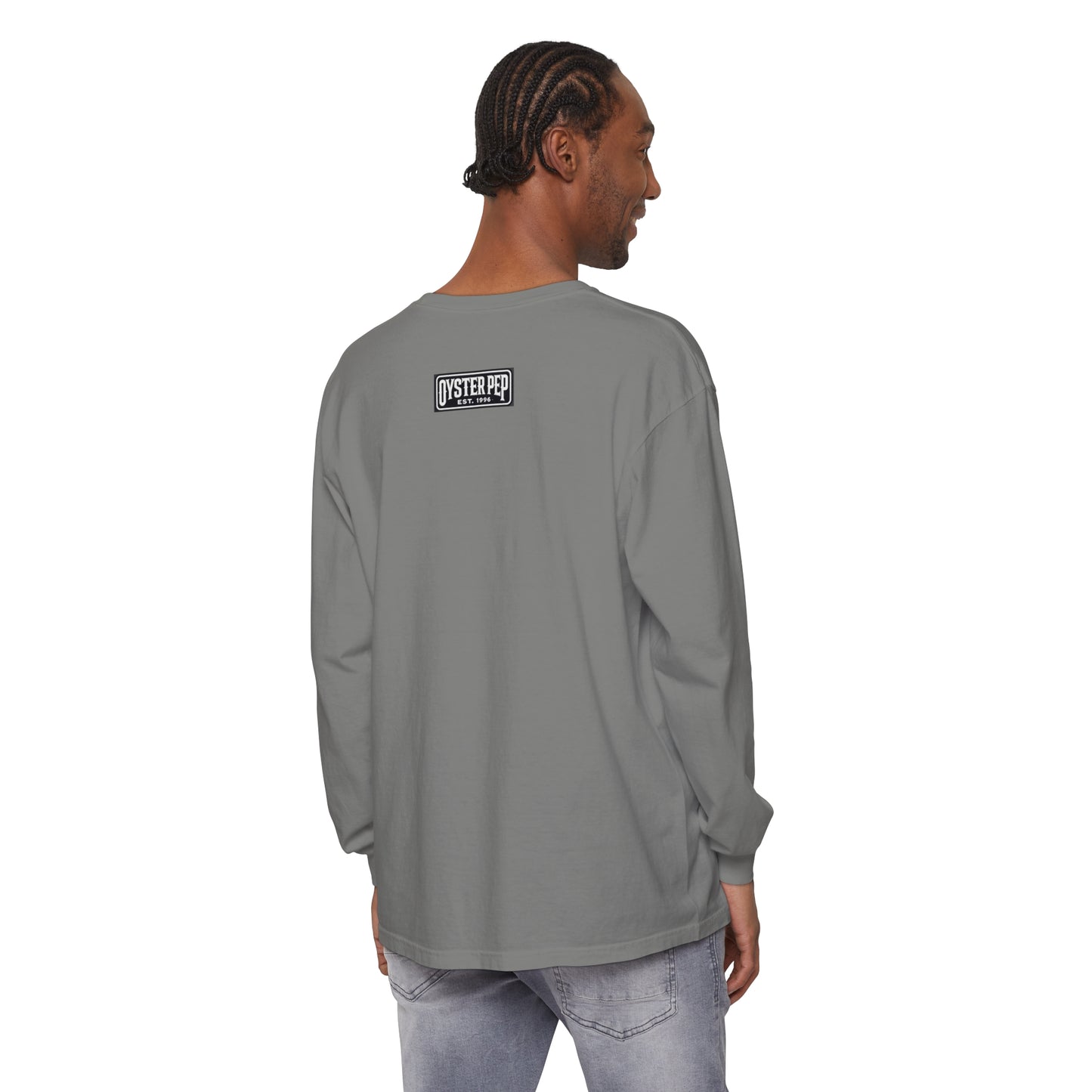 Oyster Pep adapter Logo Unisex Garment-dyed Long Sleeve T-Shirt