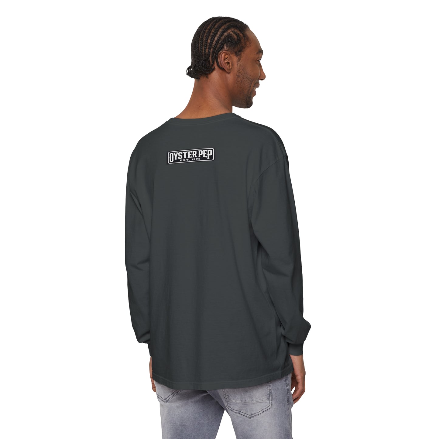 Oyster Pep The Chronic Unisex Garment-dyed Long Sleeve T-Shirt