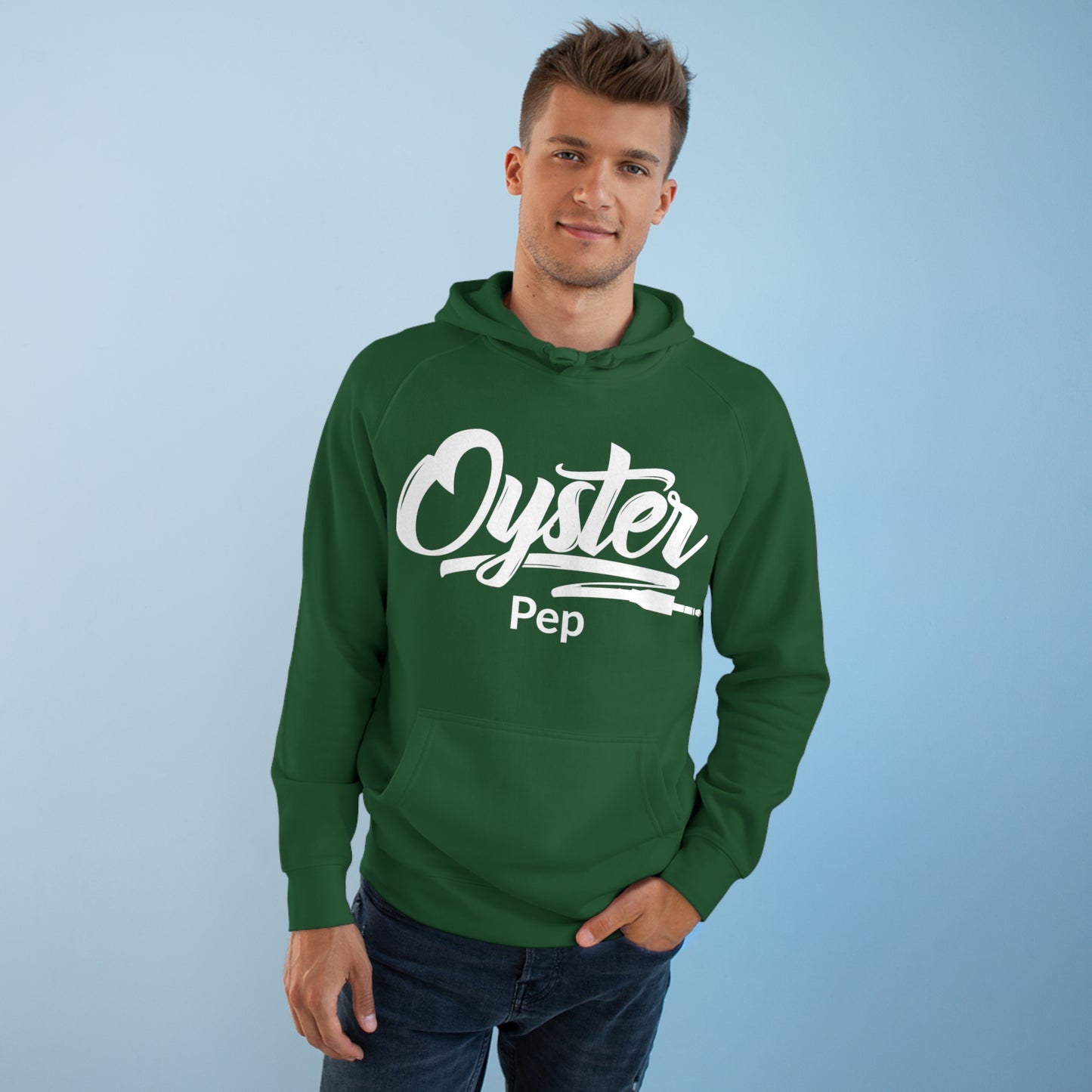 Oyster Pep Adapter Logo front and back Unisex Supply Hoodie