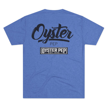 Oyster Pep no cartoon logo Unisex Tri-Blend Crew Tee