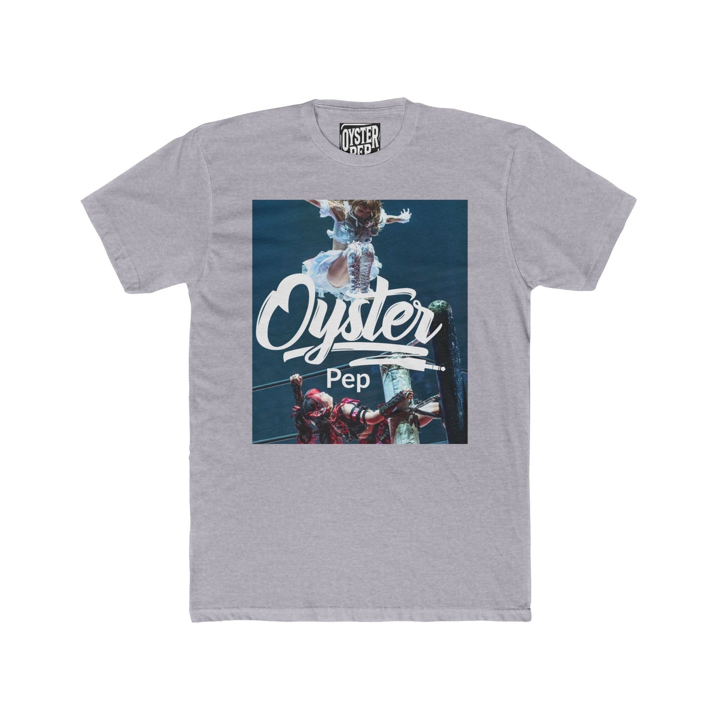 Oyster Pep Wrestle Unisex Cotton Crew Tee