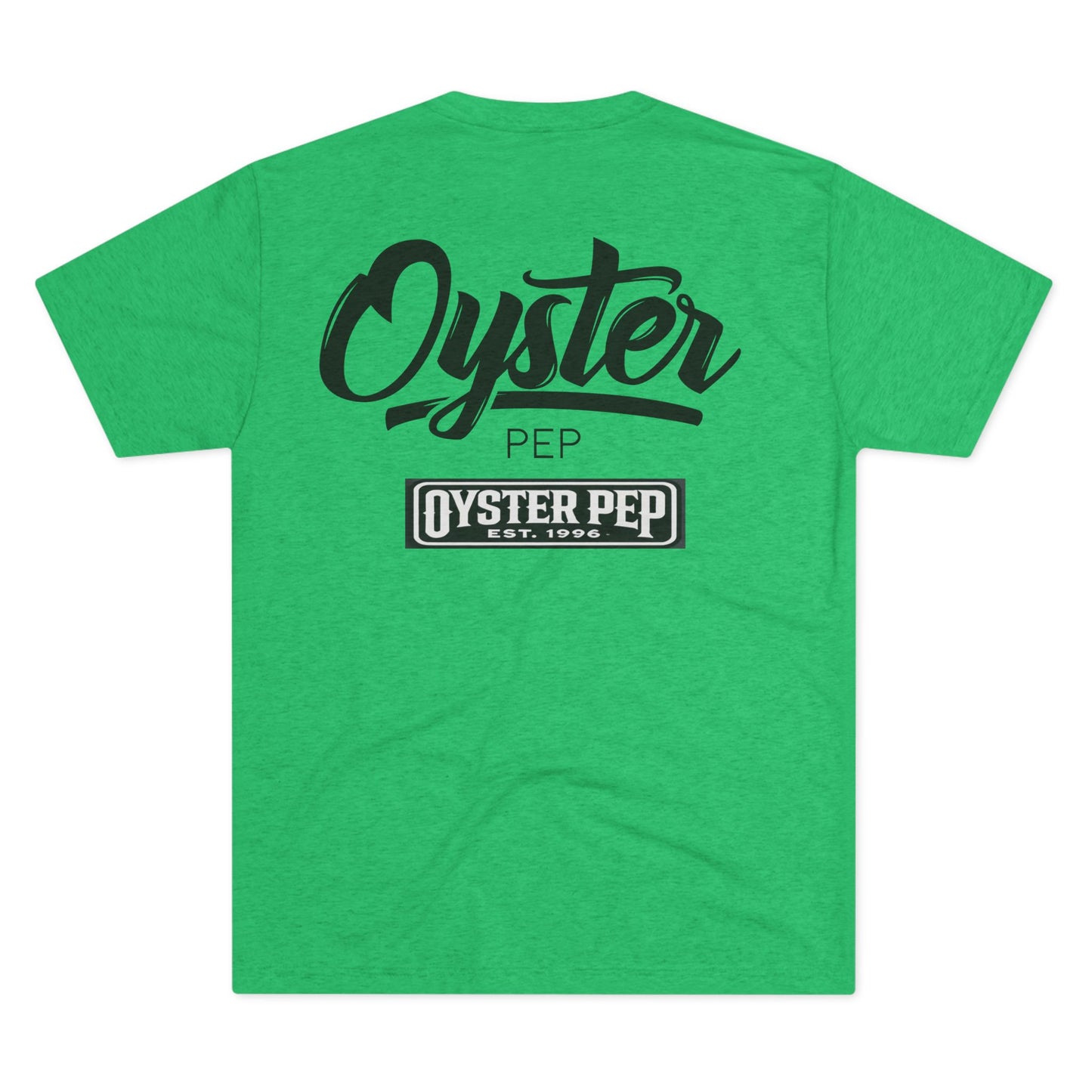 Oyster Pep no cartoon logo Unisex Tri-Blend Crew Tee