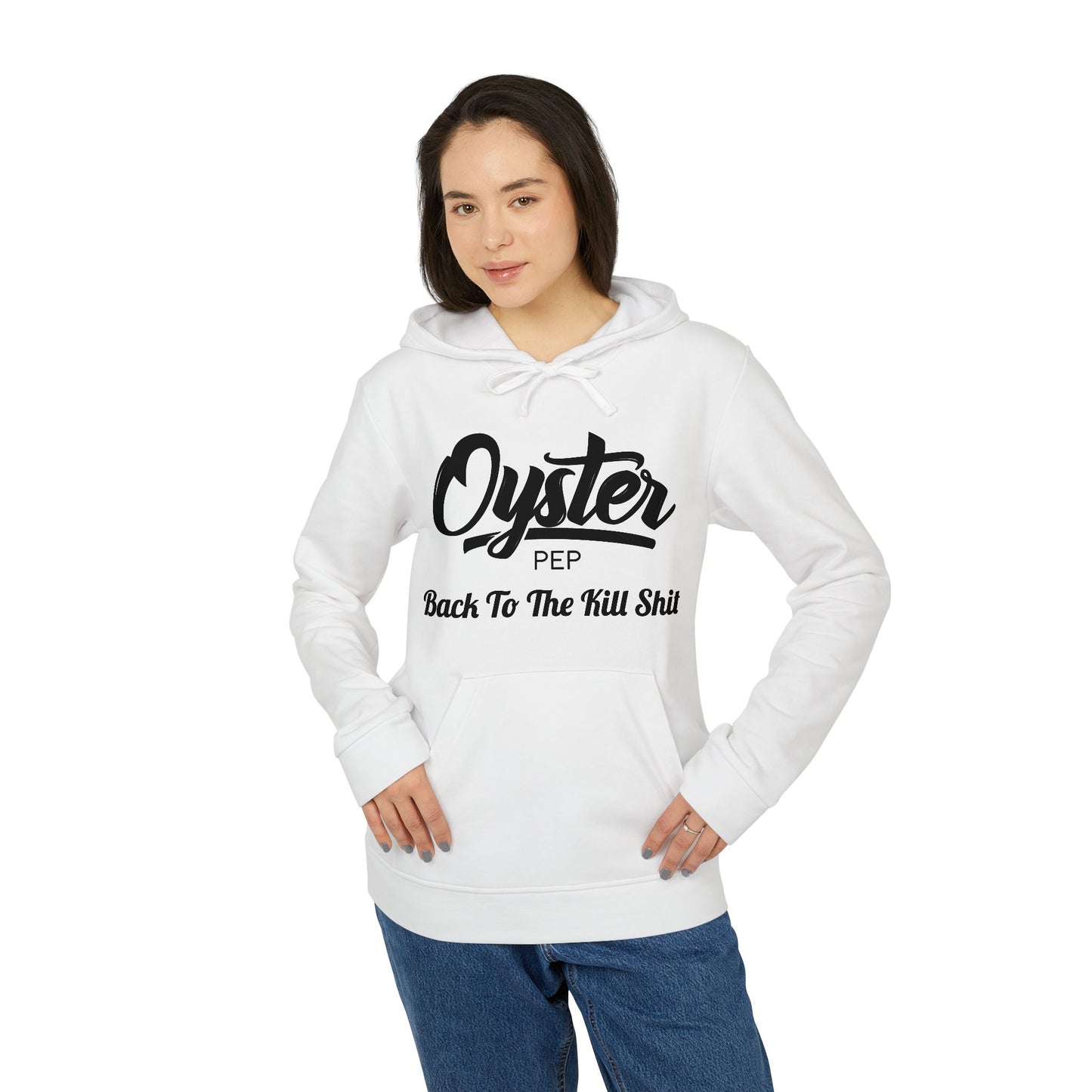 Oyster Pep Logo on adidas Unisex Fleece Hoodie