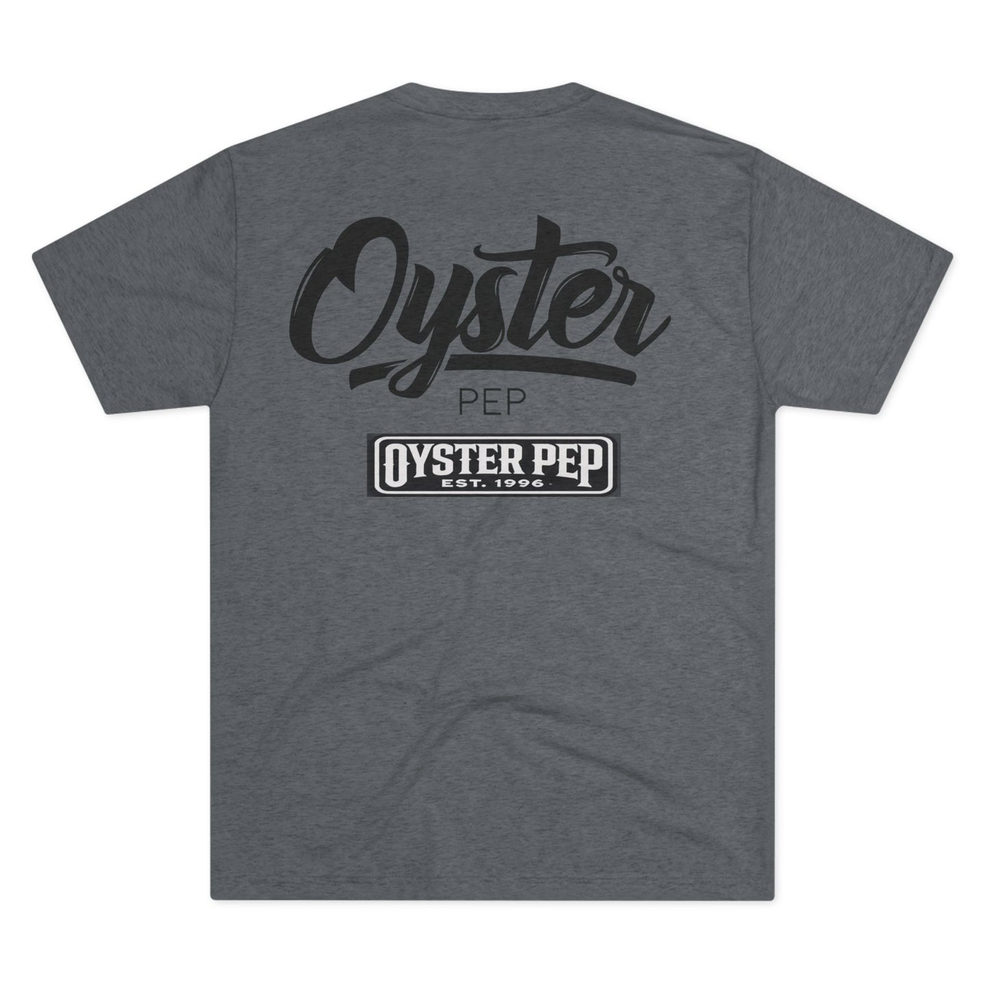 Oyster Pep no cartoon logo Unisex Tri-Blend Crew Tee