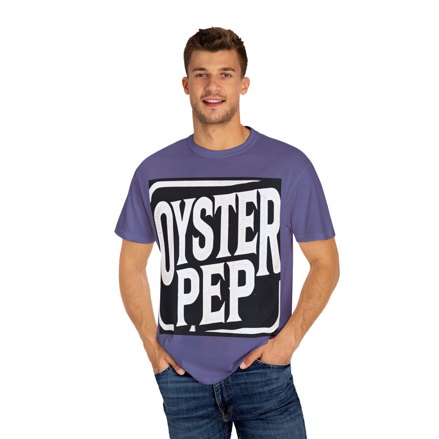 Oyster Pep G Logo Unisex Garment-Dyed T-shirt