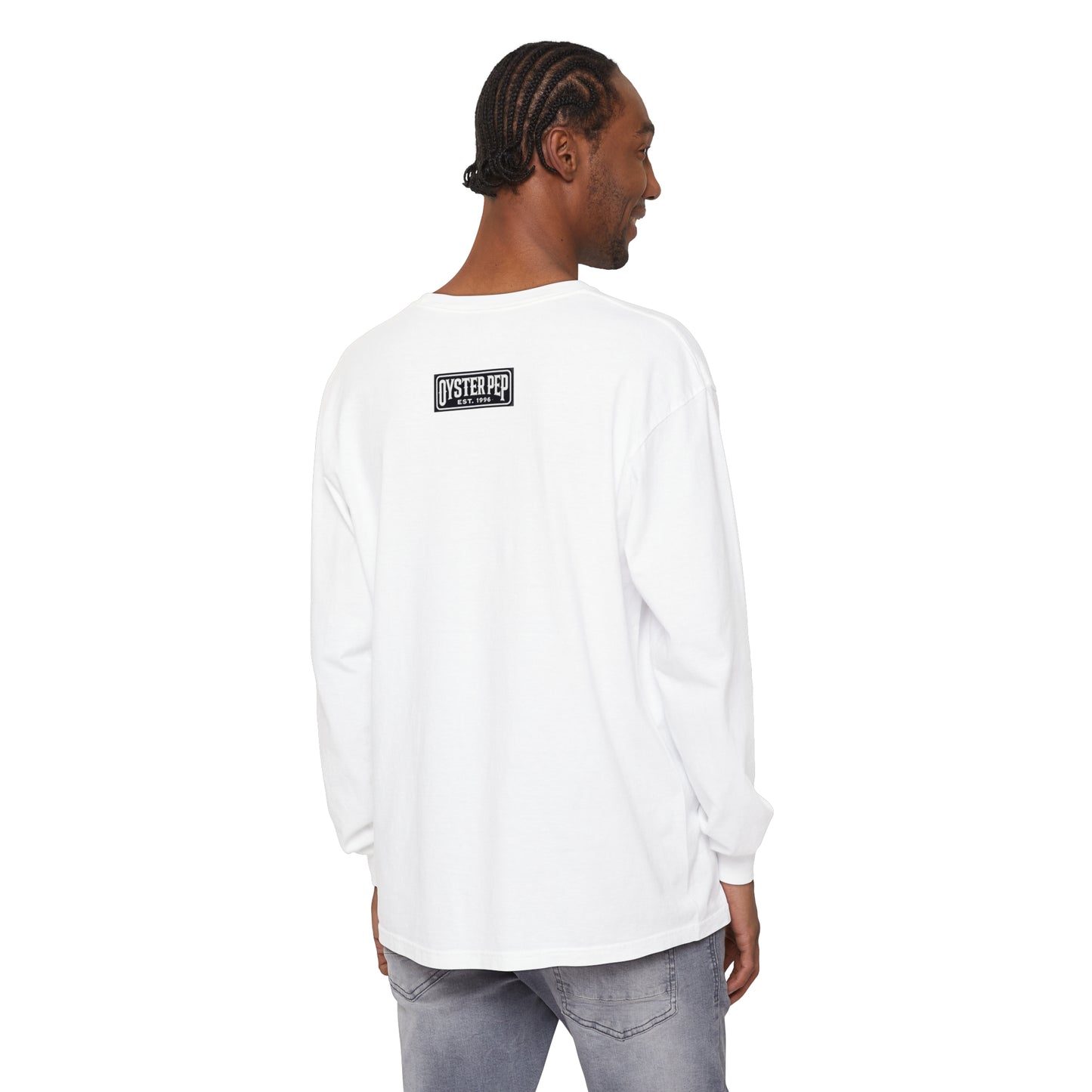 Oyster Pep adapter Logo Unisex Garment-dyed Long Sleeve T-Shirt