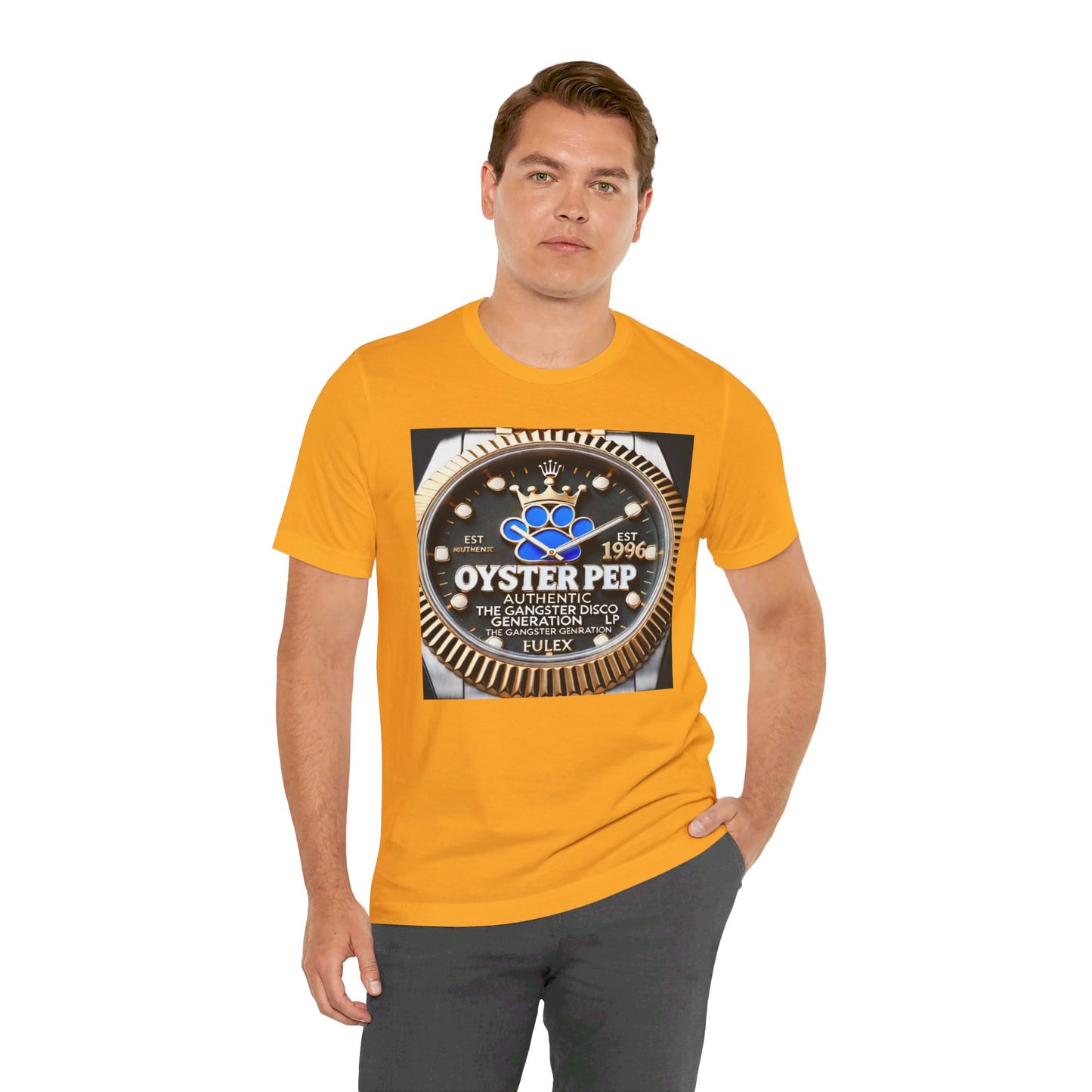 Oyster Pep Gold DTA  Bezel Logo Unisex Jersey Short Sleeve Tee