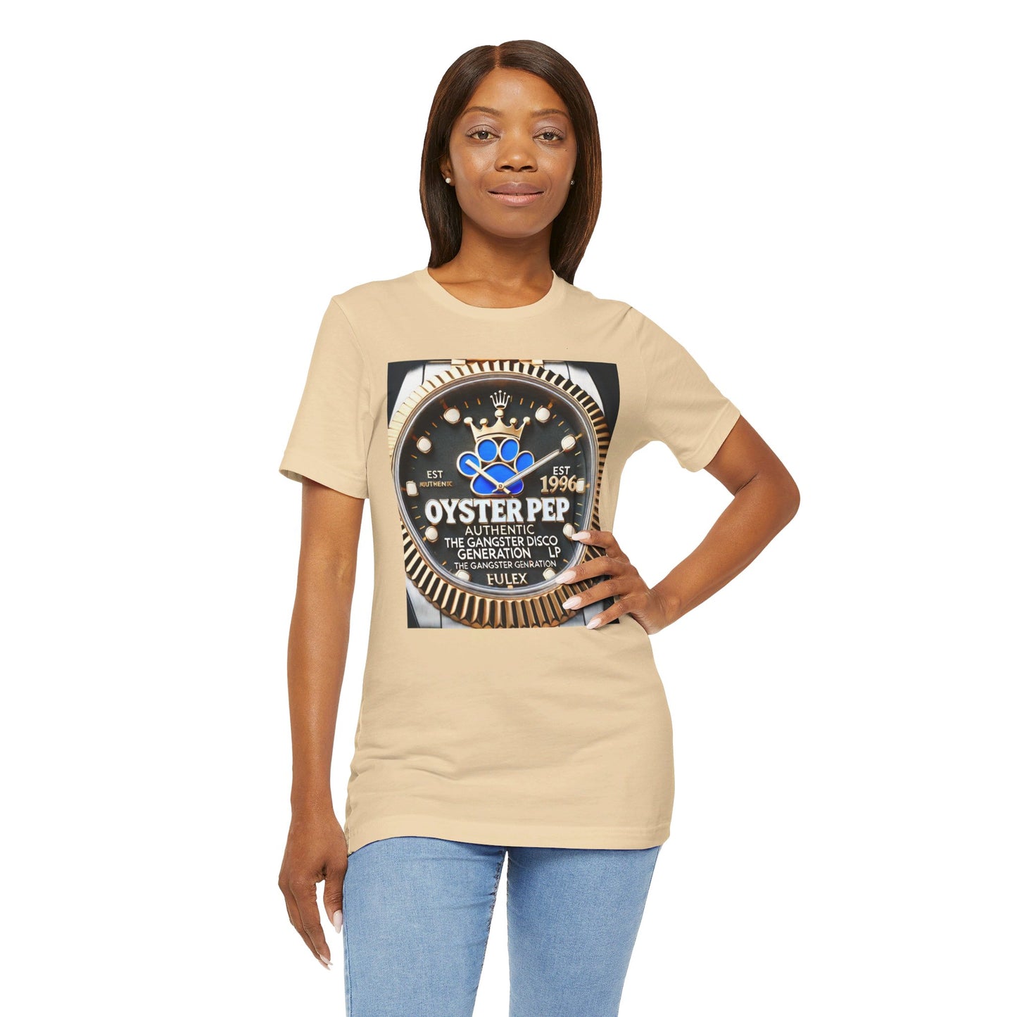 Oyster Pep Gold DTA  Bezel Logo Unisex Jersey Short Sleeve Tee