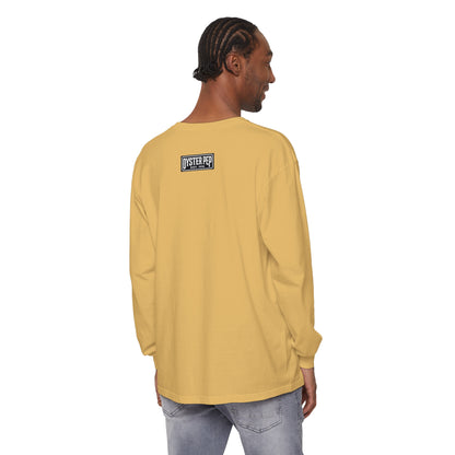 Oyster Pep adapter Logo Unisex Garment-dyed Long Sleeve T-Shirt