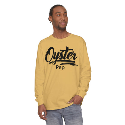 Oyster Pep adapter Logo Unisex Garment-dyed Long Sleeve T-Shirt