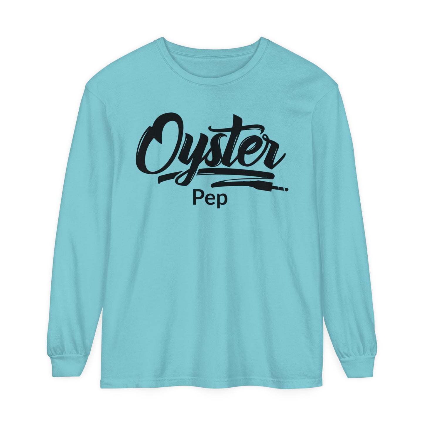 Oyster Pep adapter Logo Unisex Garment-dyed Long Sleeve T-Shirt