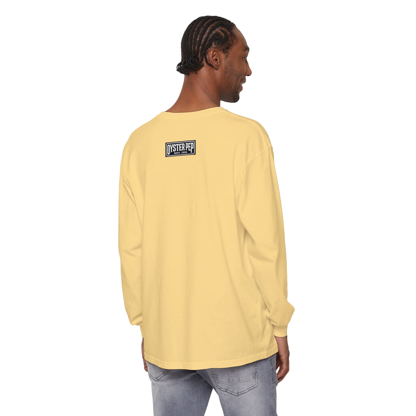 Oyster Pep adapter Logo Unisex Garment-dyed Long Sleeve T-Shirt