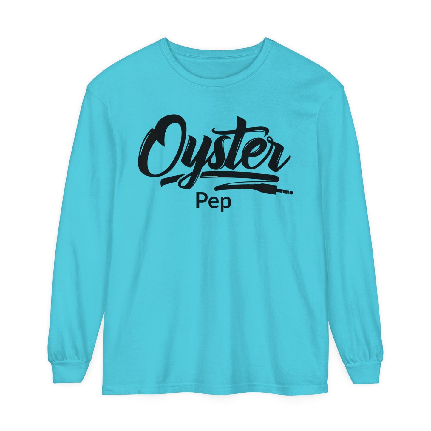 Oyster Pep adapter Logo Unisex Garment-dyed Long Sleeve T-Shirt