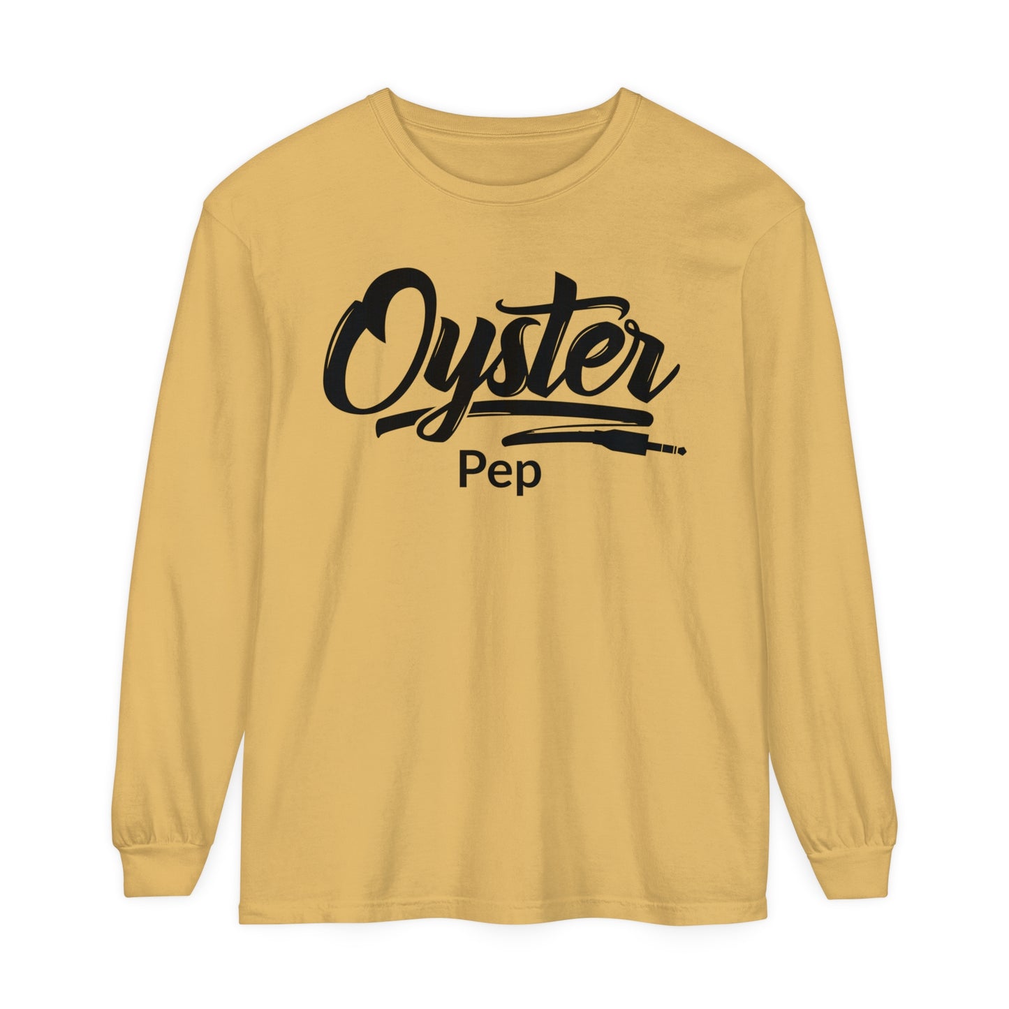 Oyster Pep adapter Logo Unisex Garment-dyed Long Sleeve T-Shirt