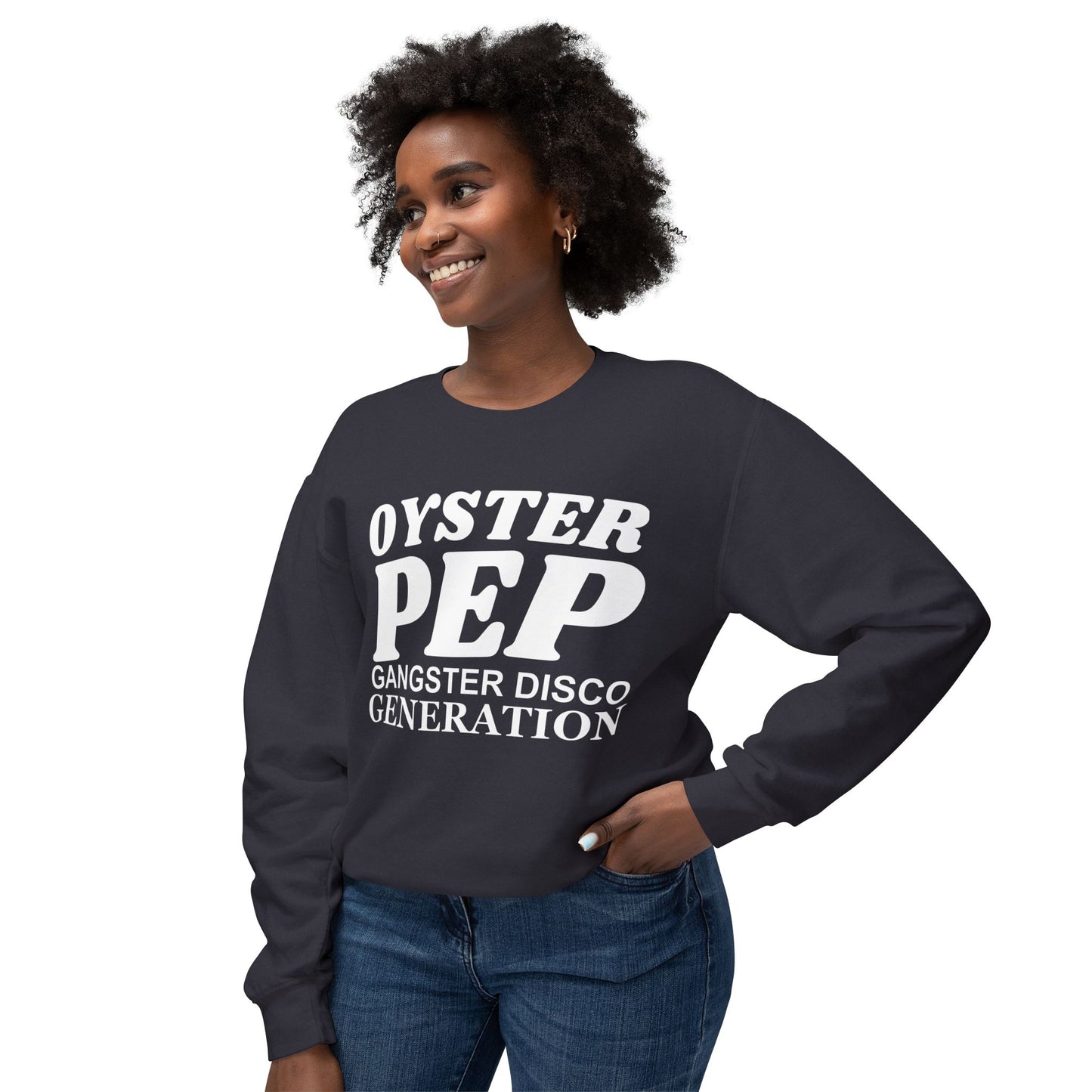 OYSTER PEP Visualize logo Unisex Lightweight Crewneck Sweatshirt