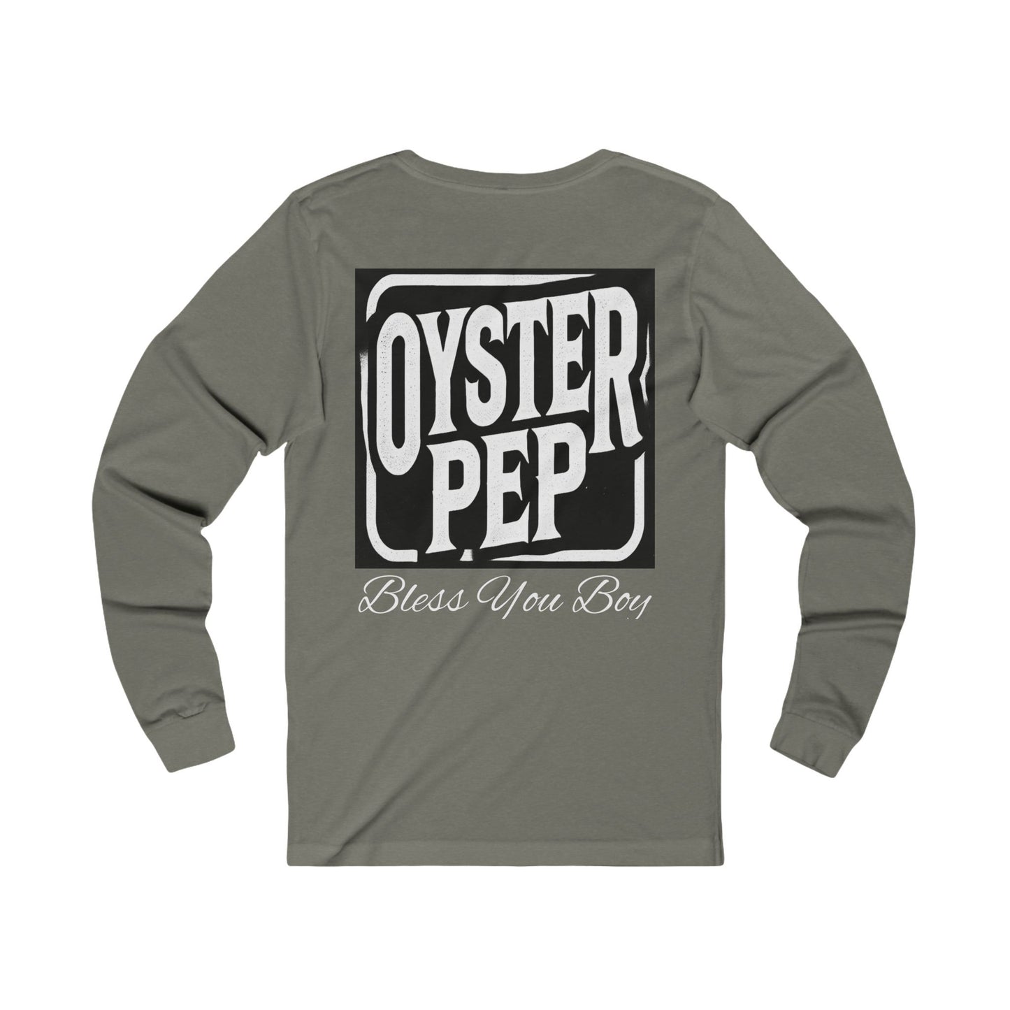 Oyster Pep Grr Logo Unisex Jersey Long Sleeve Tee