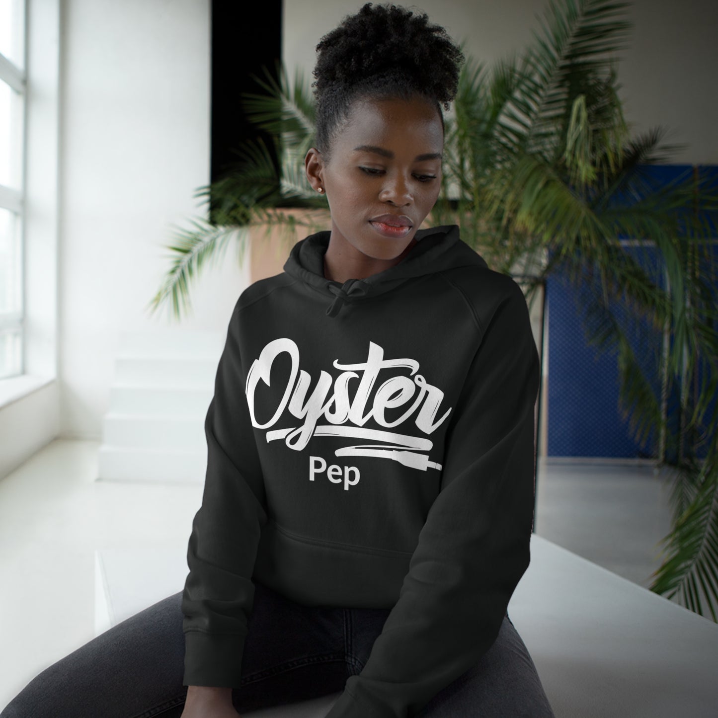 Oyster Pep Adapter Logo front and back Unisex Supply Hoodie