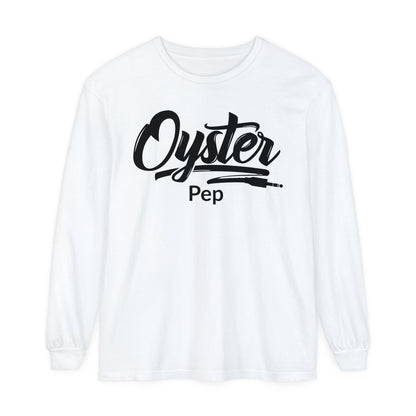 Oyster Pep adapter Logo Unisex Garment-dyed Long Sleeve T-Shirt