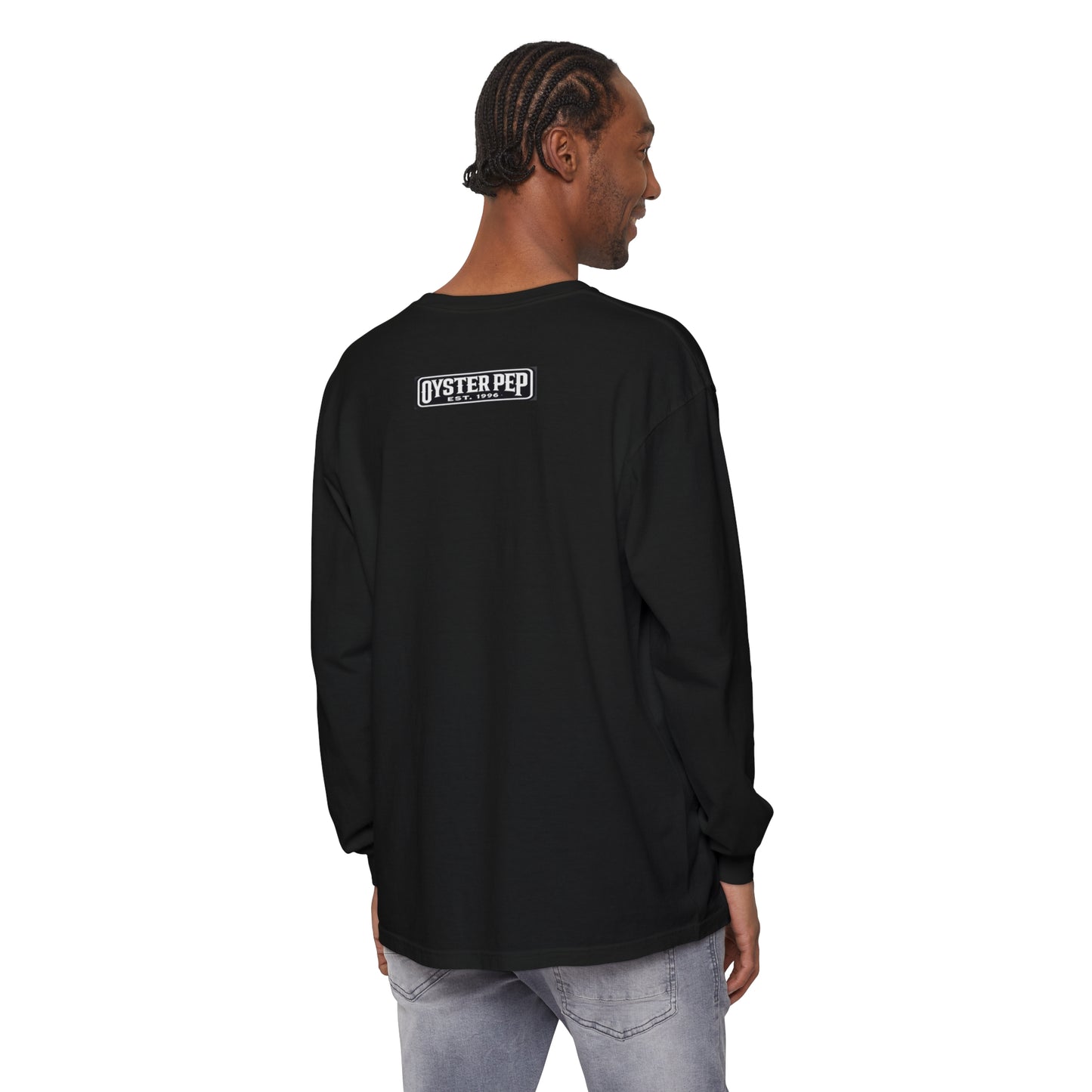 Oyster Pep The Chronic Unisex Garment-dyed Long Sleeve T-Shirt