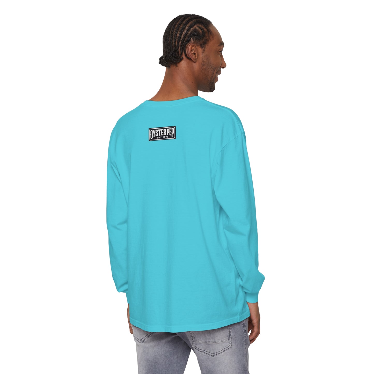 Oyster Pep adapter Logo Unisex Garment-dyed Long Sleeve T-Shirt