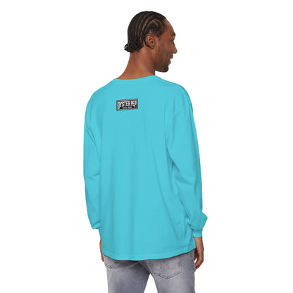 Oyster Pep adapter Logo Unisex Garment-dyed Long Sleeve T-Shirt