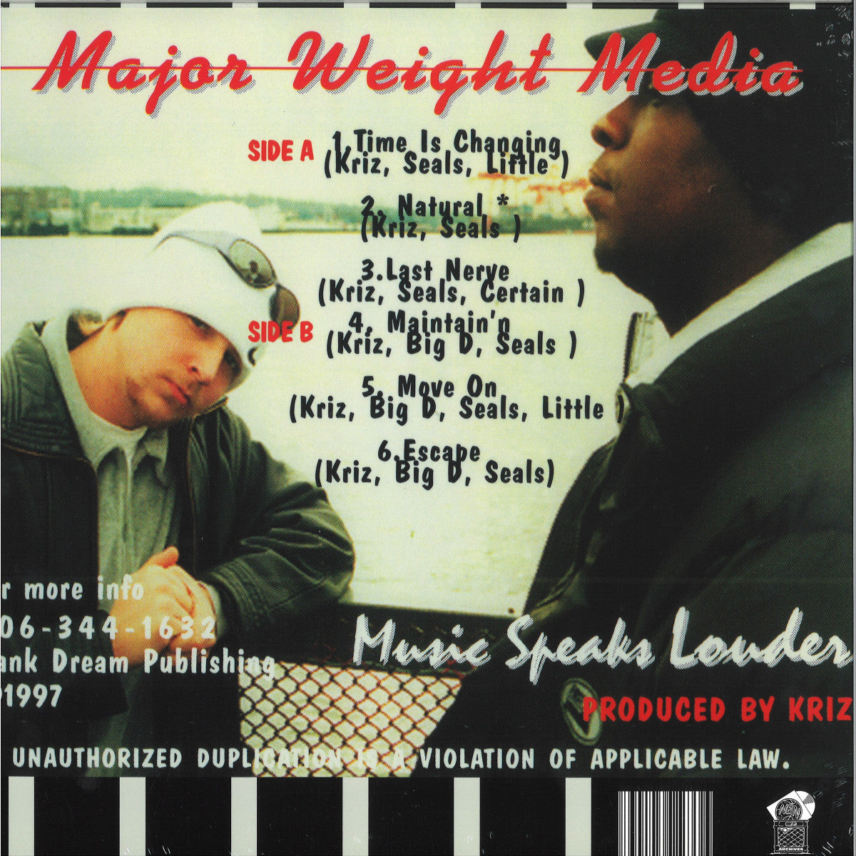 Lil Kriz Major Weight Media Music Speaks Louder REMASTERED 2023