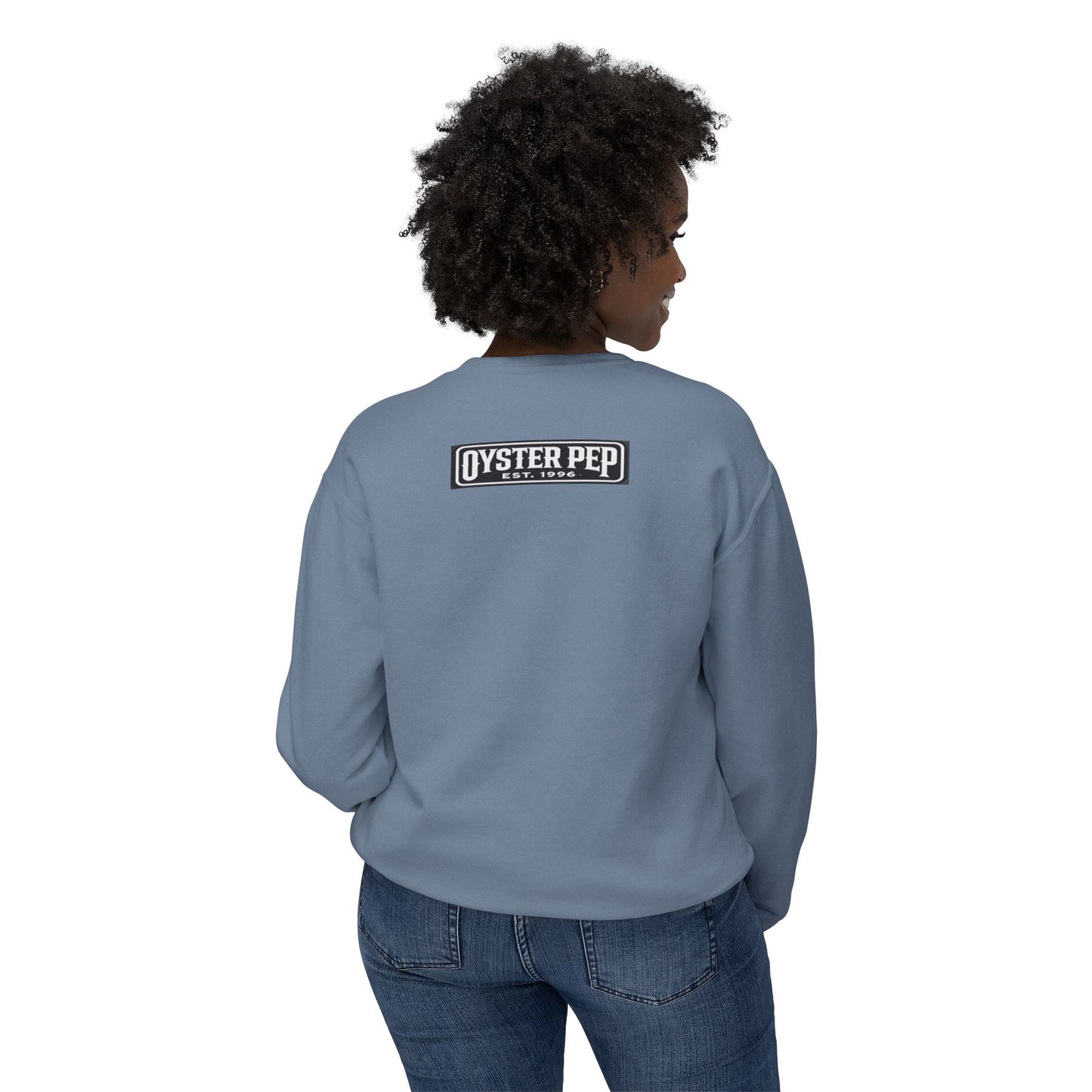 Oyster Pep Finest Unisex Lightweight Crewneck Sweatshirt