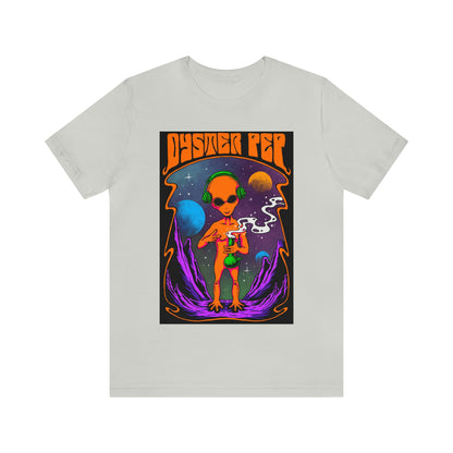 Oyster Pep Martian Smoking Black Light image Unisex Jersey Short Sleeve Tee