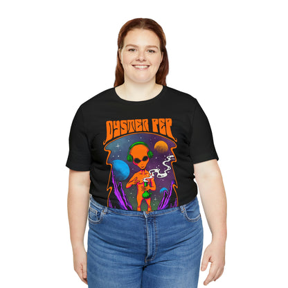 Oyster Pep Martian Smoking Black Light image Unisex Jersey Short Sleeve Tee