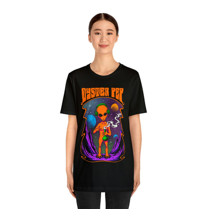 Oyster Pep Martian Smoking Black Light image Unisex Jersey Short Sleeve Tee