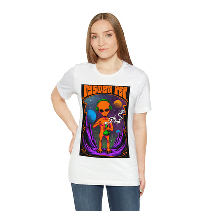 Oyster Pep Martian Smoking Black Light image Unisex Jersey Short Sleeve Tee