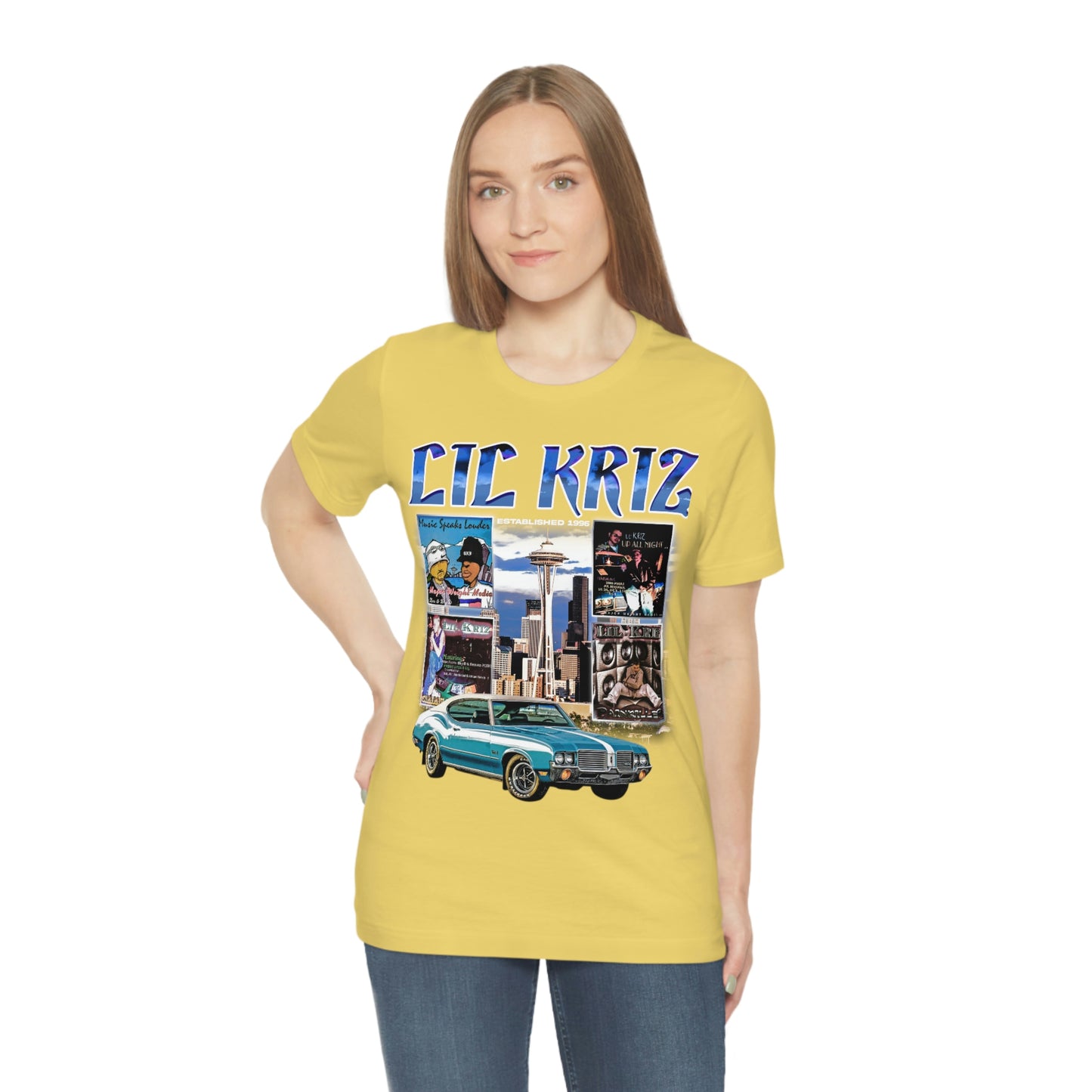 Lil Kriz 90's Style Image Unisex Jersey Short Sleeve Tee