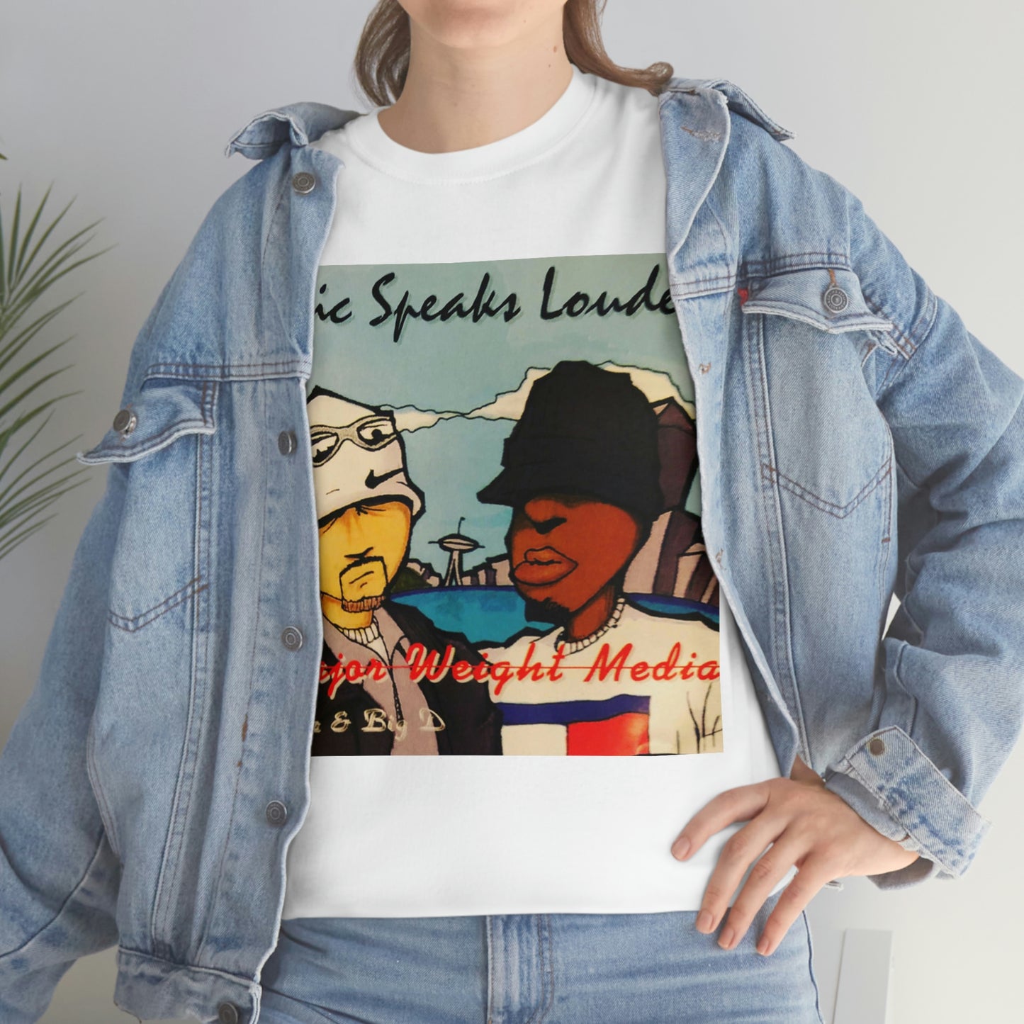 Major Weight Media Lil Kriz Music Speaks Louder Cover Art 1996 Unisex Heavy Cotton Tee