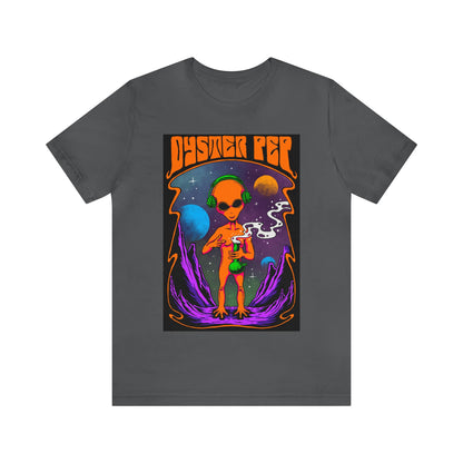 Oyster Pep Martian Smoking Black Light image Unisex Jersey Short Sleeve Tee