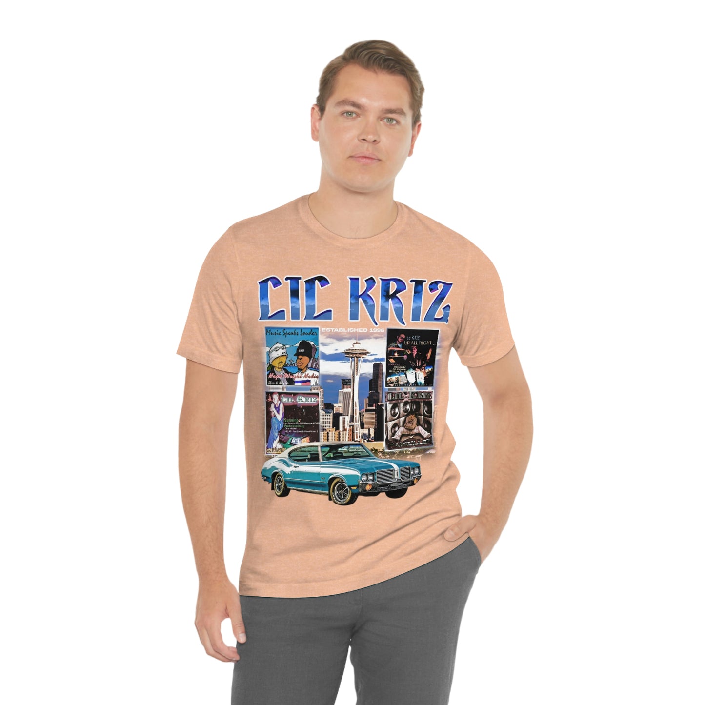 Lil Kriz 90's Style Image Unisex Jersey Short Sleeve Tee