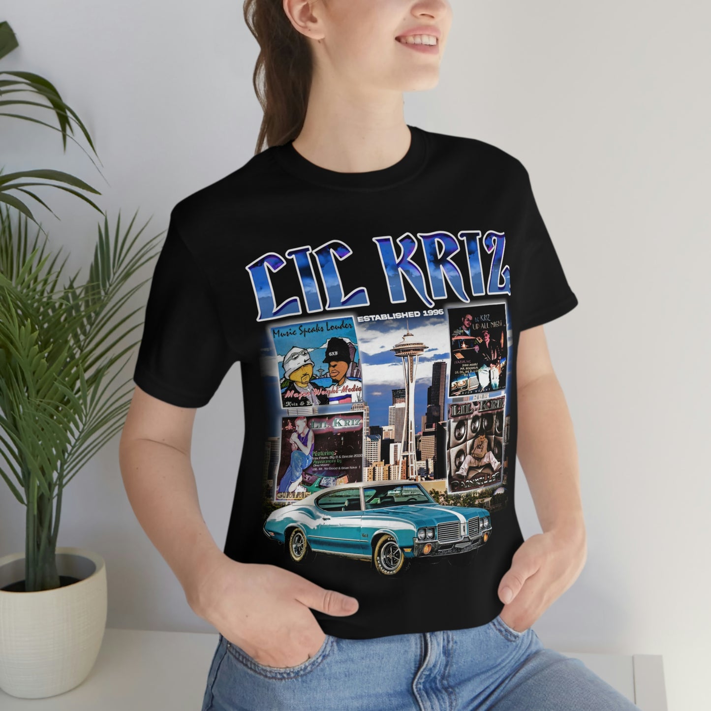 Lil Kriz 90's Style Image Unisex Jersey Short Sleeve Tee