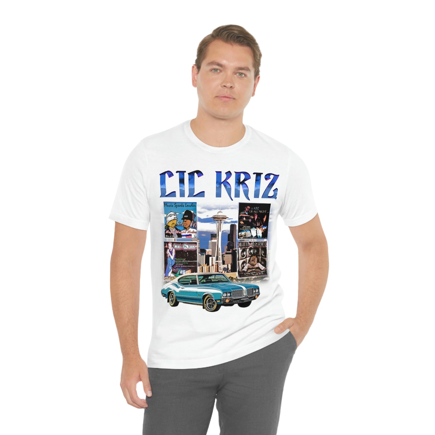 Lil Kriz 90's Style Image Unisex Jersey Short Sleeve Tee